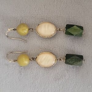Drop Earrings, 3 inch Length